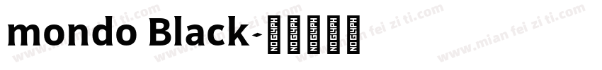 mondo Black字体转换
